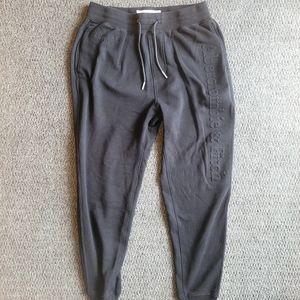 Abercrombie & Fitch sweatpants size XS soft A&F fleece black joggers D